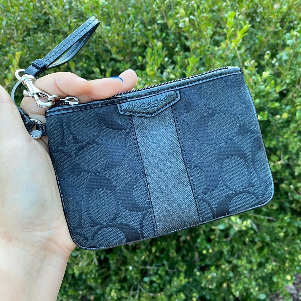 Black Coach Wristlet